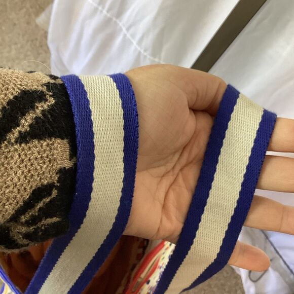 Brighton Star Spangled Hearts Canvas Shopper Tote Beach Bag Purse Fashion Runway - Picture 6 of 8